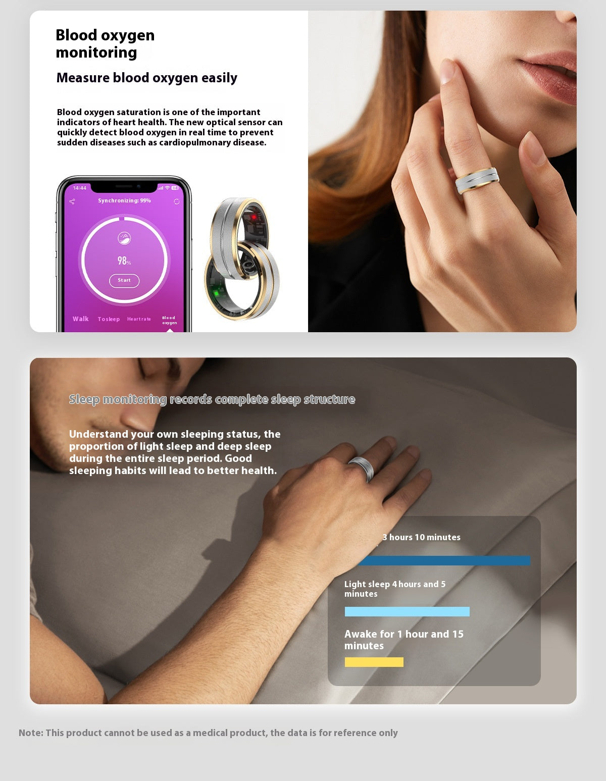 AuraTrack Stealth - Ultra-Slim Smart Ring for Fitness & Recovery