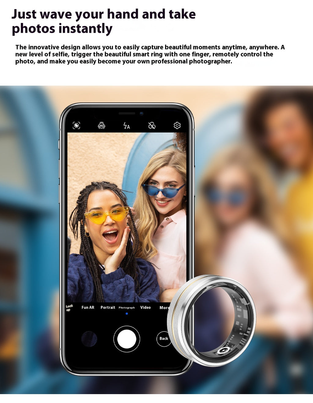 AuraTrack Stealth - Ultra-Slim Smart Ring for Fitness & Recovery