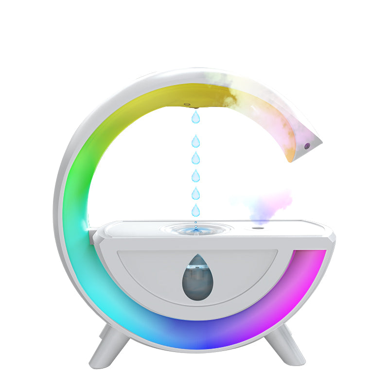 AuraCloud - Anti-Gravity Water Drop Humidifier & Mood Light