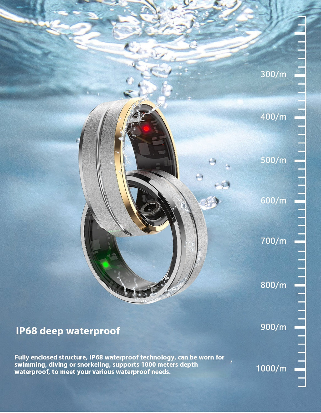 AuraTrack Stealth - Ultra-Slim Smart Ring for Fitness & Recovery