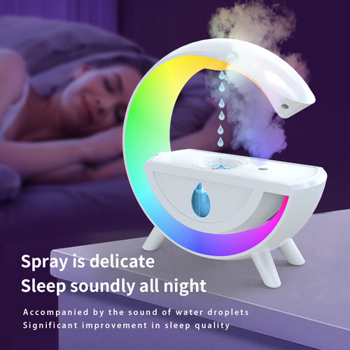 AuraCloud - Anti-Gravity Water Drop Humidifier & Mood Light